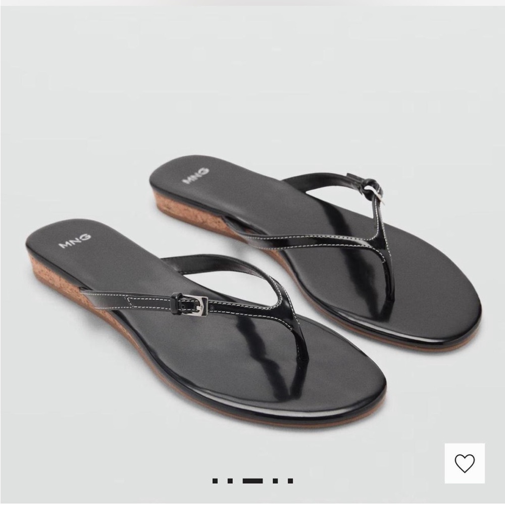 Mango Black Women's Buckle Sandals